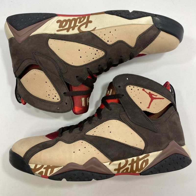 中古】NIKE×PATTA AIR JORDAN 7 OG BROWN AT3375-200 size 30cm