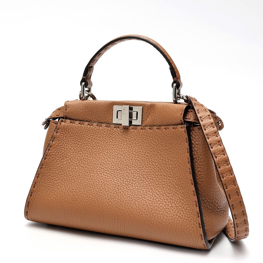 ピーカブー ミニ レザー ブラウン | Fendi