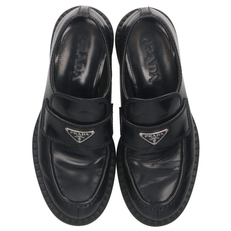  プラダ 2 DE 127 三角ロゴプレートローファー メンズ 7 その他 靴