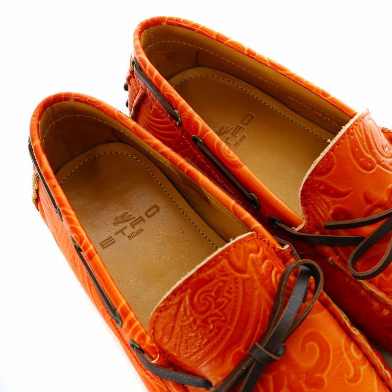 美品✨エトロ ETRO ドライビングシューズ ペイズリー柄 定価8万 スリッポン エトロ ETRO ドライビングシューズ スリッポン レザー