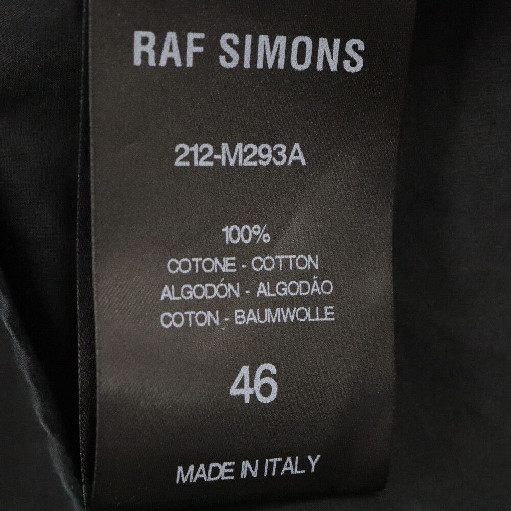 RAF SIMONS (ラフシモンズ) 21AW GOTHIC BIG FIT SHIRT スケルトン ゴシックプリントオーバーサイズ長袖シャツ  ブラック - メルカリ