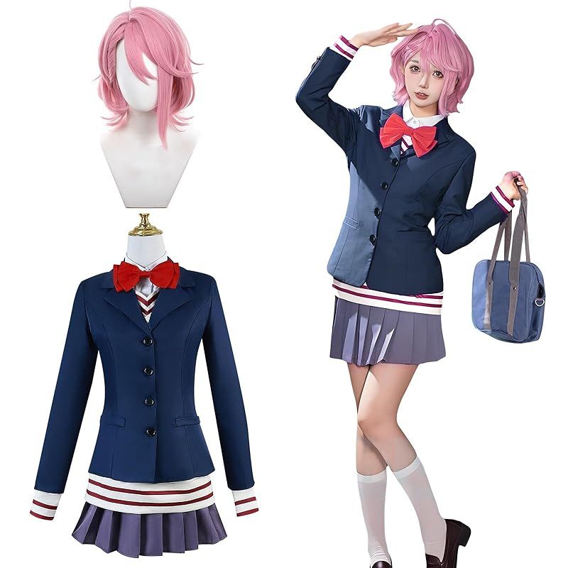 在庫 神併 白鳥愛羅 コスプレ ウィッグ付き アイラ ダンダダン コスプレ衣装 大人用 仮装 文化祭 イベント コスチューム ステージ服 Aira cosplay 白鳥愛羅 ウィッグ付き XXL