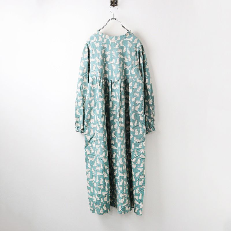 TSUHARU by Samansa Mos2（ツハルバイサマンサモスモス）の「【Liberty】Meow柄細コールワンピース（ワンピース）」 -  WEAR