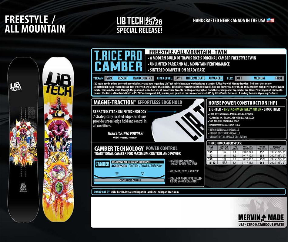 LIBTECH リブテック　スノーボード　トラビスライス　157 LIBTECH リブテック スノーボード トラビスライス 157 LIBTECH