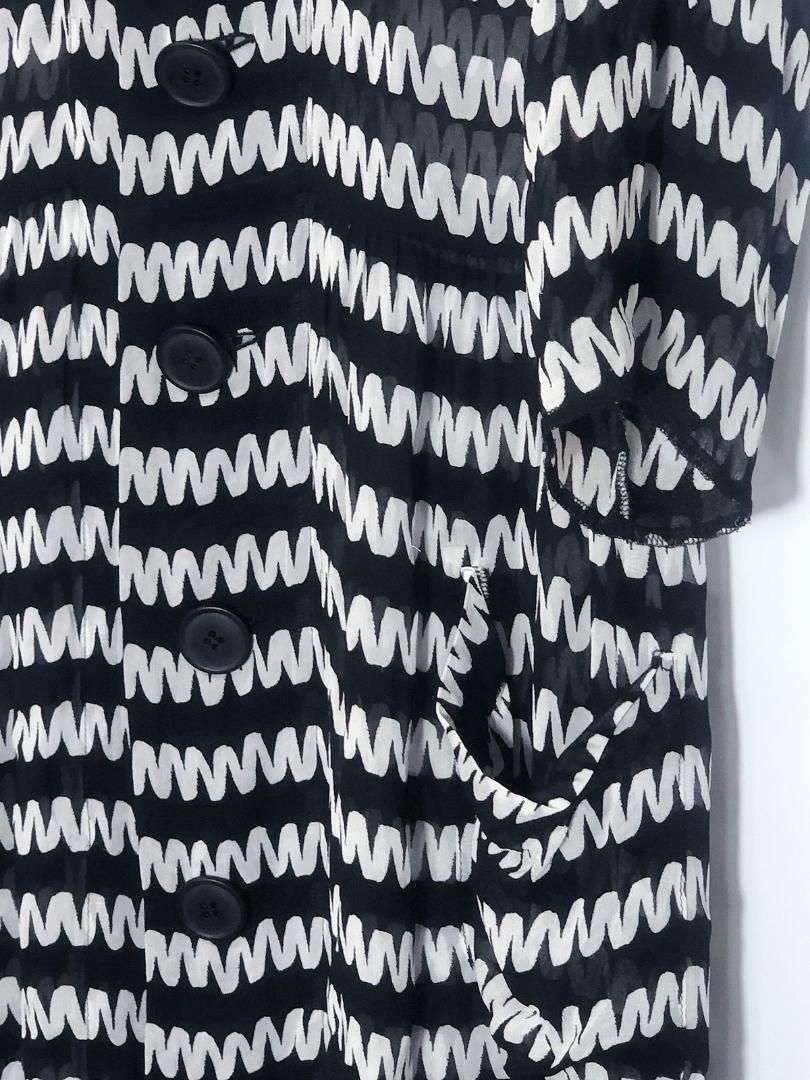 希少/ランウェイ着■11SS/コムコム コムデギャルソン 総柄 シアーワンピース 希少/ランウェイ着□11SS/コムコム コムデギャルソン 総柄