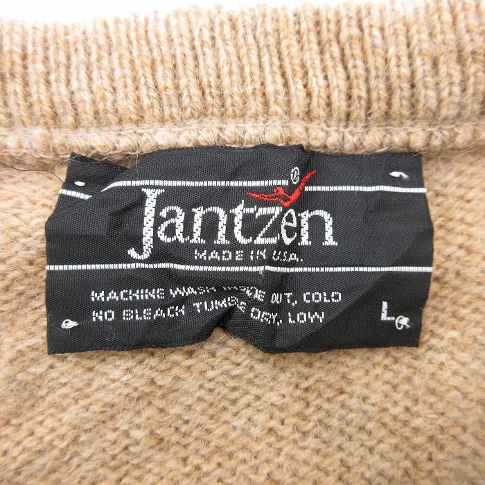 70s JANTZEN USA製 ウール セーター ニット ニットポロ - トップス