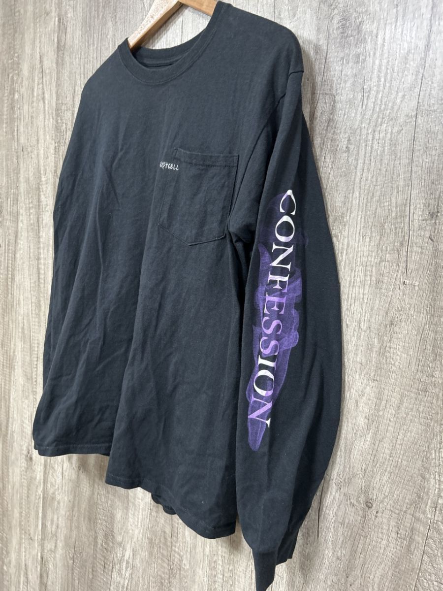 DUSTCELL 自白 CONFESSION ロングTシャツ DUSTCELL】「CONFESSION」ロングスリーブTシャツ／WHITE／3rd