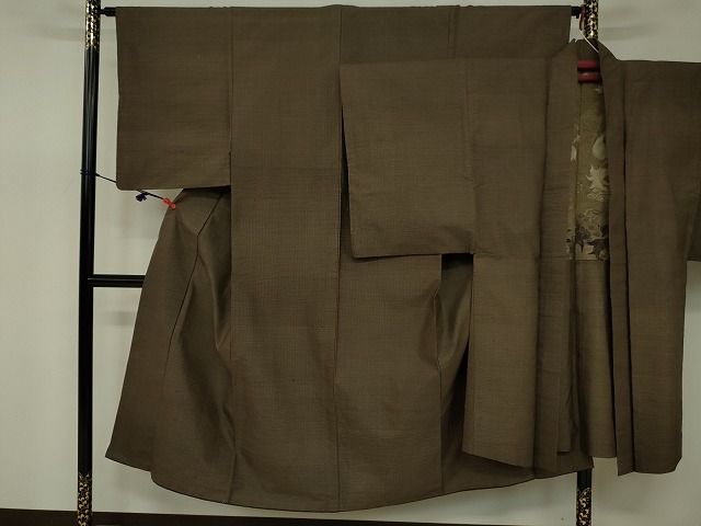 平和屋2男性　本場大島紬　アンサンブル　亀甲柄　逸品　DAAG5476jm