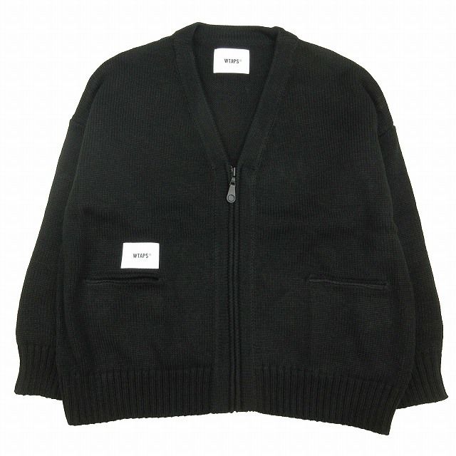 22AW ダブルタップス WTAPS PALMER SWEATER アクリル ジップ ニット 