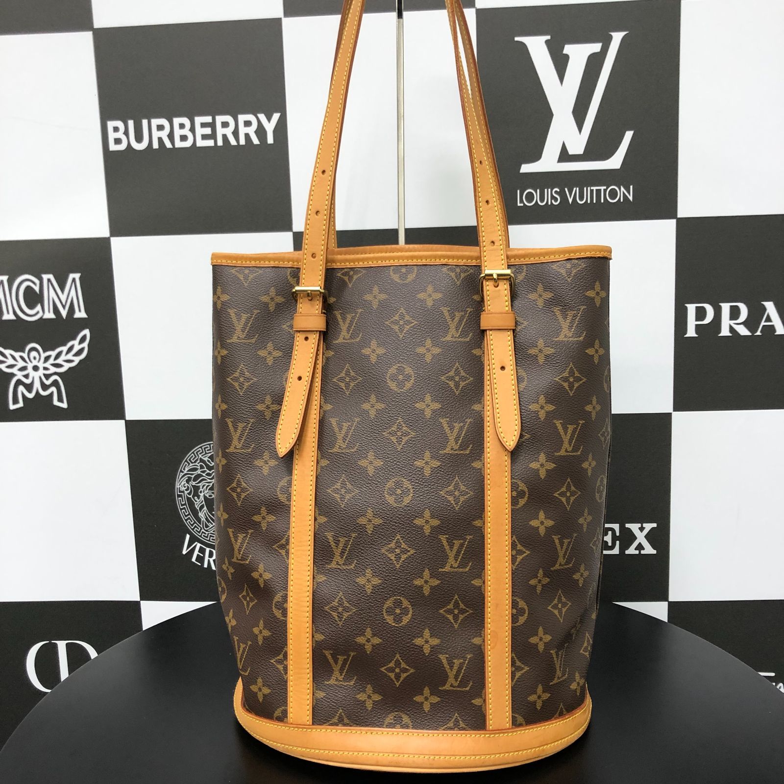 LOUIS VUITTON モノグラム バケットPM トートバッグ バケツ型バッグ