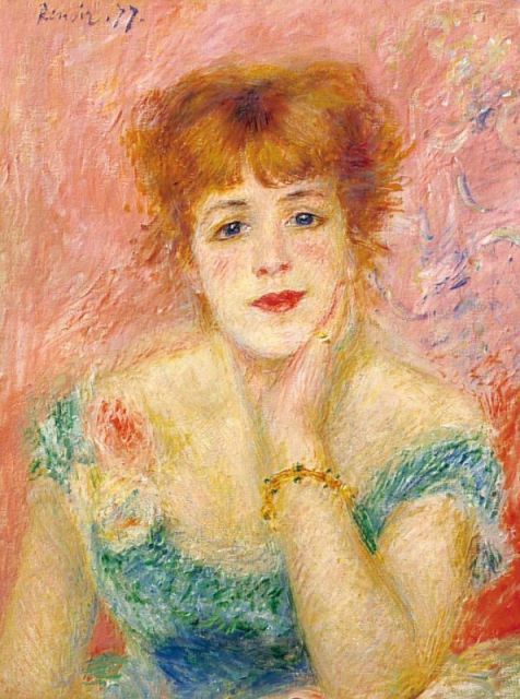 ルノワール ルノワール ジャンヌ・サマリーの肖像 F4 絵画 販売 4号