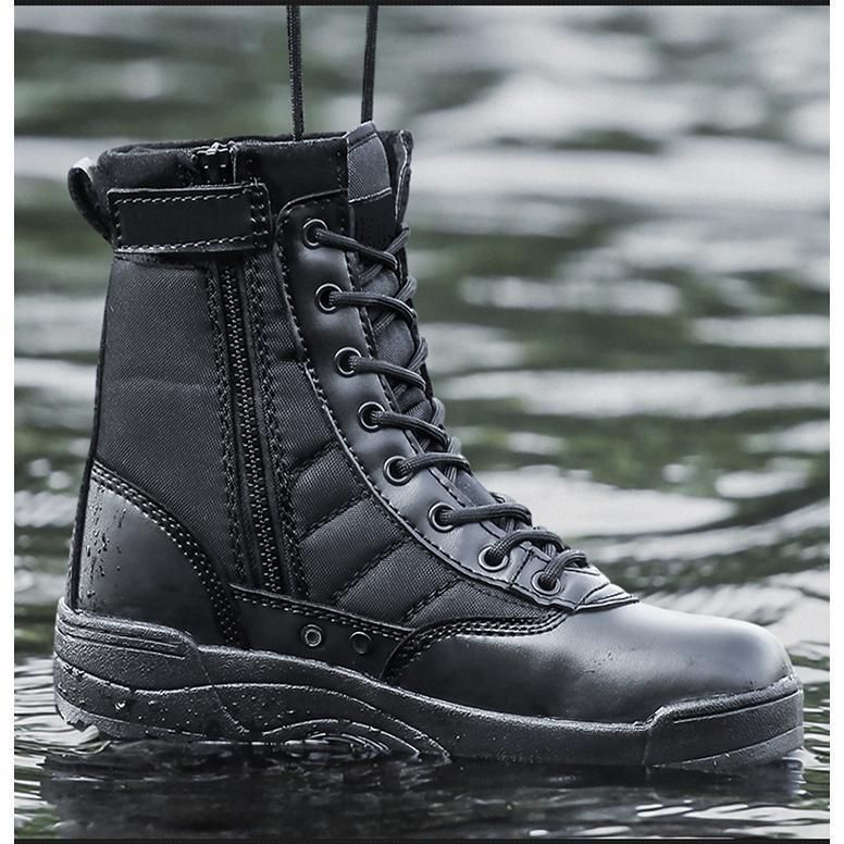 GUREITOJP] メンズ ミリタリーブーツ レザー 編み上げ タクティカル