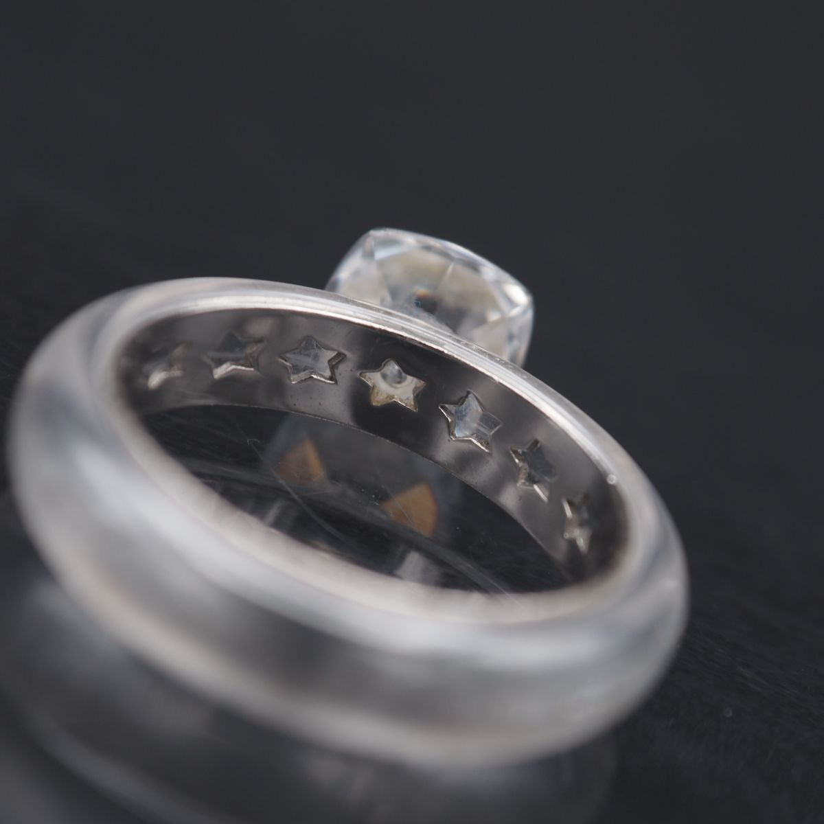 スタージュエリー*星形クリスタルリング シルバー925 C766 STAR JEWELRY スタージュエリー 925刻印 リング