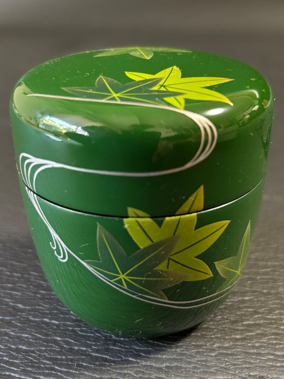中棗 棗 加賀山中塗 天然木製 楓流水蒔絵 共箱 茶道具 c61703 【公式通販】