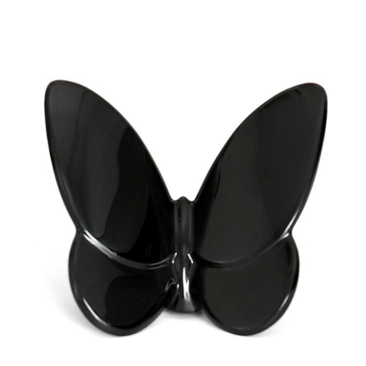 バカラ フィギュア 2813-514 ラッキーバタフライ パピヨン ブラック Baccarat 2813514 ラッキーバタフライ 蝶 置物 ギフト 結婚祝い プレゼント 贈り物