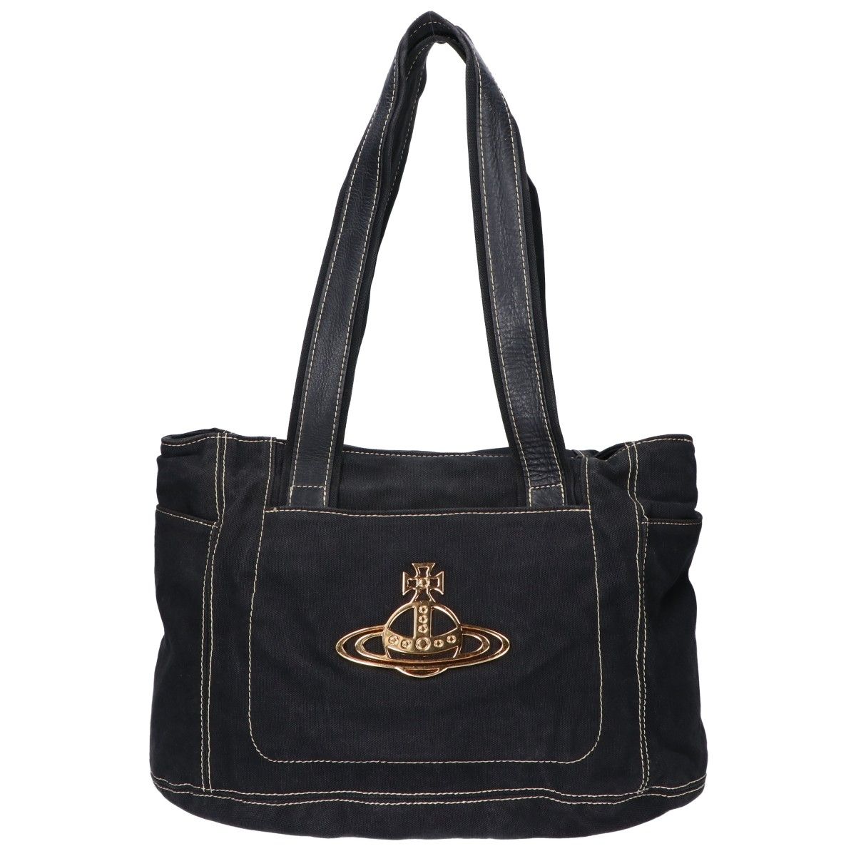 Vivienne Westwood ヴィヴィアンウエストウッド キャンバスxレザー 
