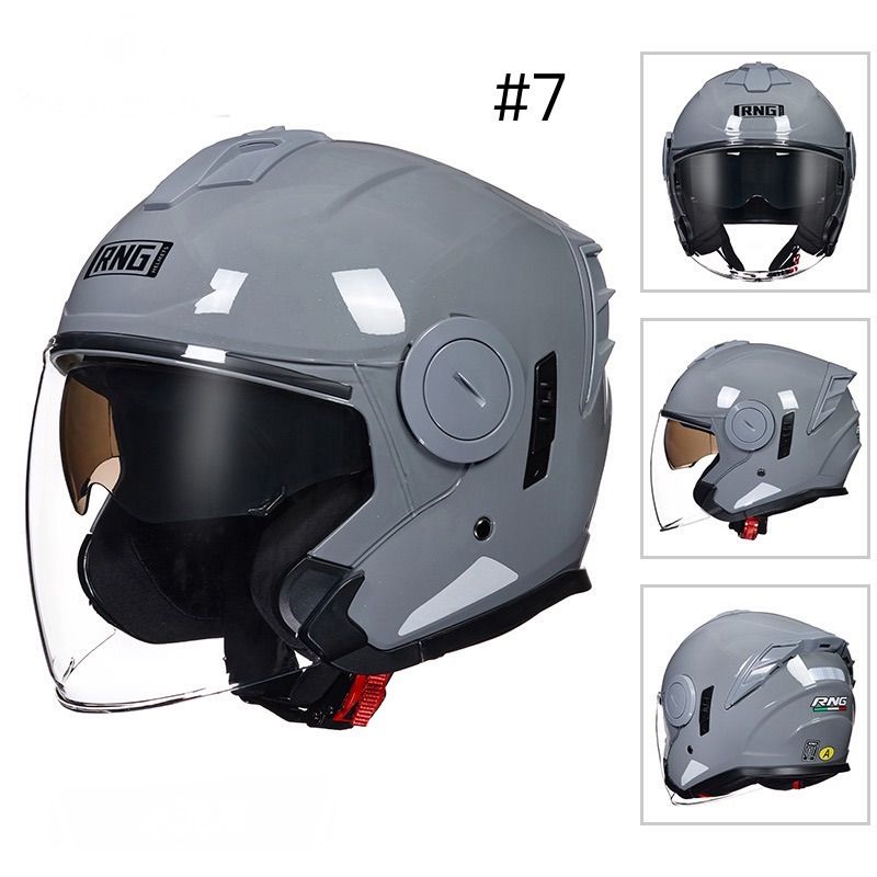 RNGジェットヘルメット ダブルレンズ 男女 - メルカリ