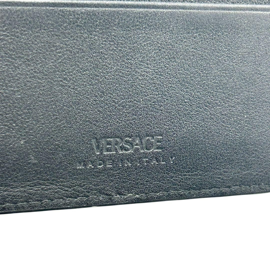 美品 1484 VERSACE マネークリップ 二つ折り メデューサ ブラック 美品 1484 VERSACE マネークリップ 二つ折り メデューサ
