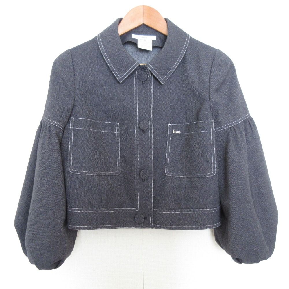 25SS Rene ルネ デニムジャケット 6513260 サイズ36 インディゴ レディース 古着