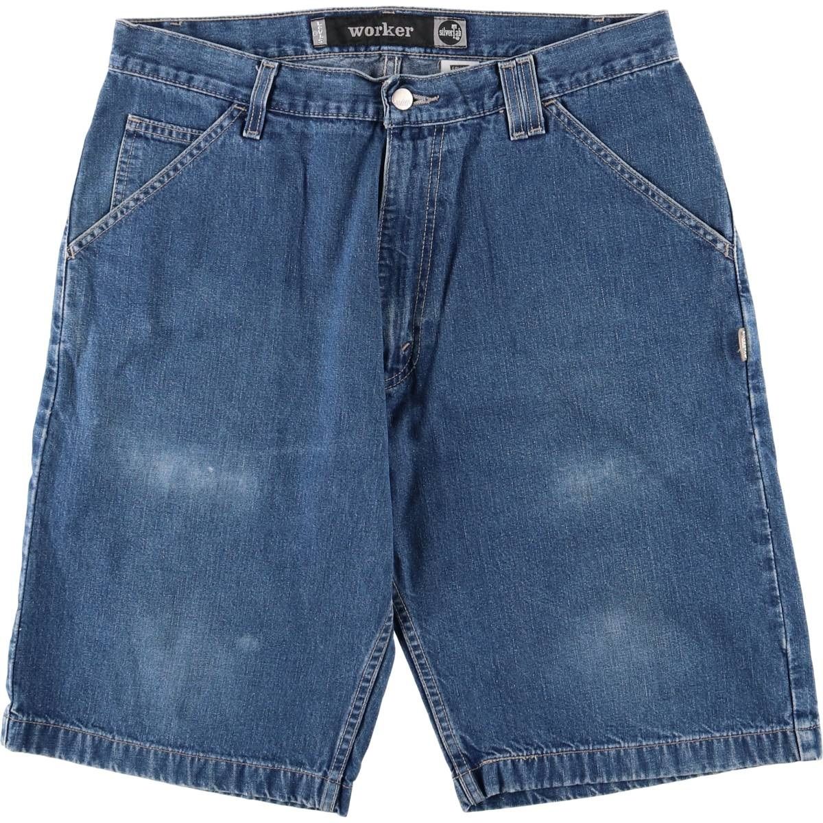 古着 00年代 リーバイス Levi s SILVER TAB シルバータブ worker デニムショーツ ハーフパンツ ジョーツ メンズw34相当|eaa577412