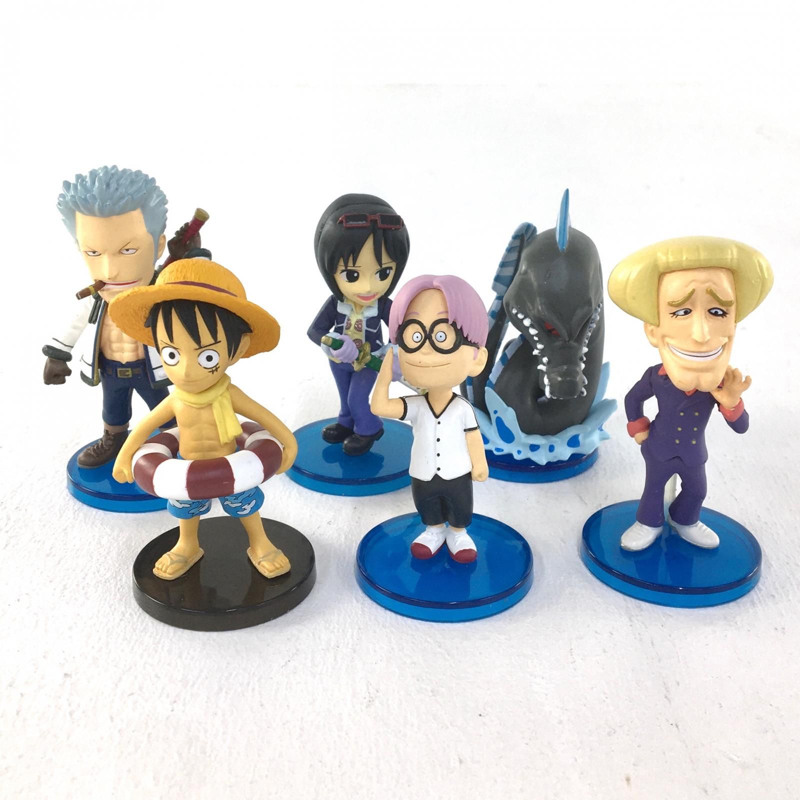 【物流センター】 中古 フィギュア ワンピース ワールドコレクタブル ６体セット 【703】 物流センター】 中古 フィギュア ワンピース ワールド