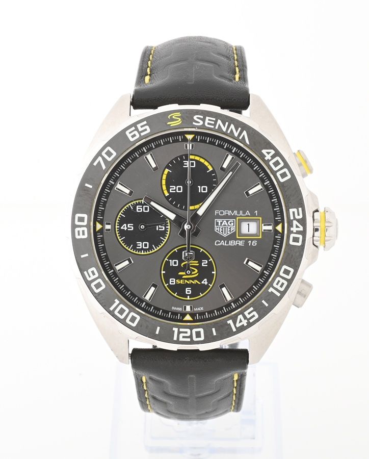 タグホイヤー / TAG HEUER　フォーミュラ1 クロノグラフ　CAZ201B.FC6487　グレー　自動巻き　セナ スペシャル エディション 【中古】 商品番号 A-157120 タグホイヤー / TAG HEUER フォーミュラ1 クロノグラフ CAZ201B.FC6487