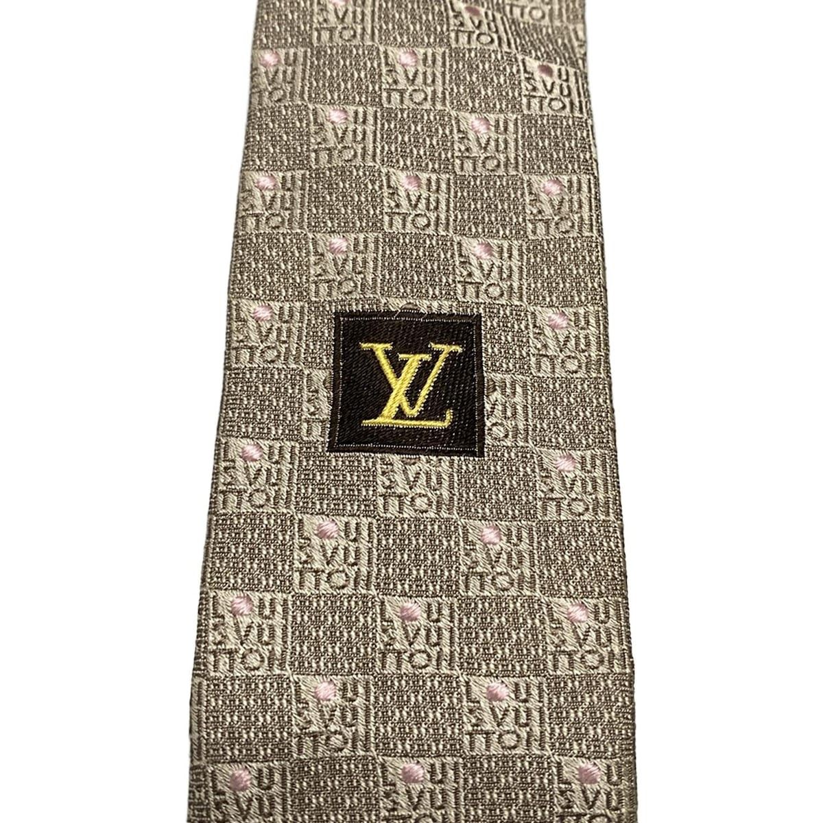 LOUIS VUITTON(ルイヴィトン) ネクタイ メンズ - ベージュ