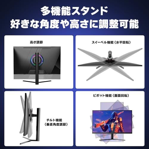 cocopar モニター 27インチ 4K IPS HDMI2.1(TMDS)×2 DP×2 95%DCI-