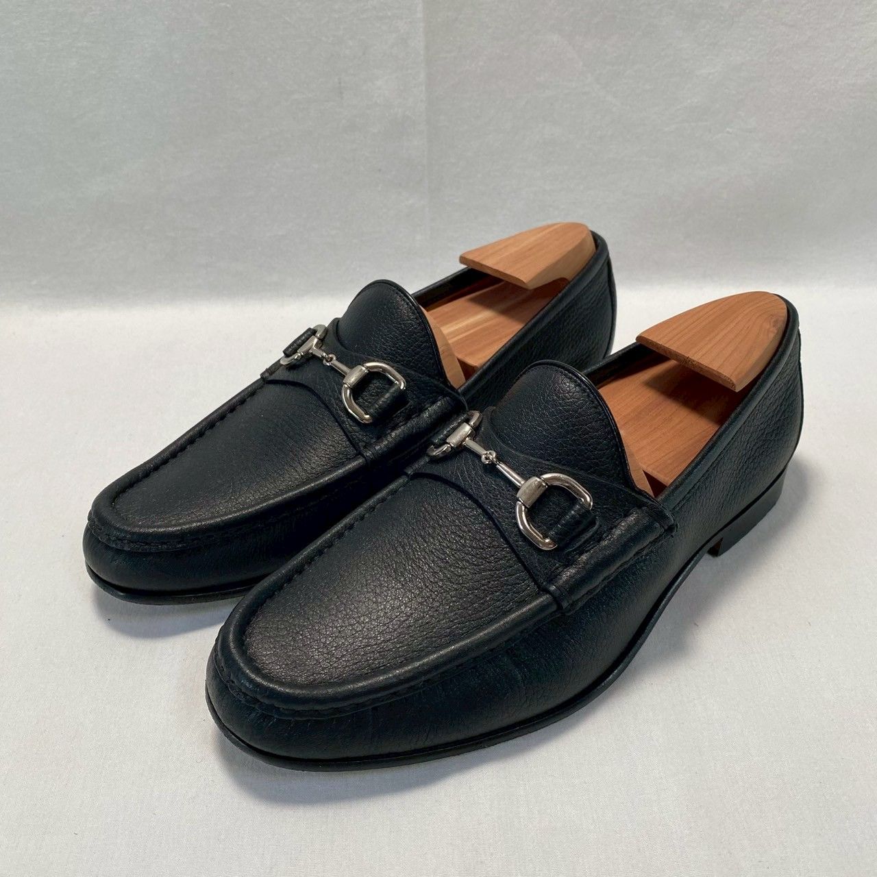 専用【美品】GUCCI ブラックレザー ローファー GUCCI ブラックレザー ローファー