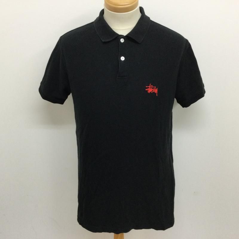 STUSSY ステューシー ポロシャツ 半袖 ワンポイントロゴ刺繍 鹿の子 半袖ポロシャツ