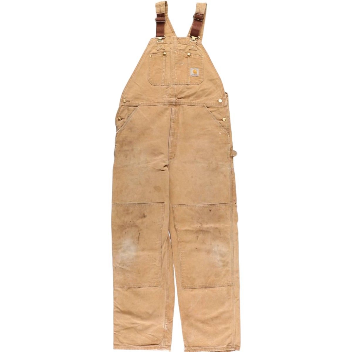 古着 カーハート Carhartt ダブルニー ダック オーバーオール メンズw39相当 eaa587675