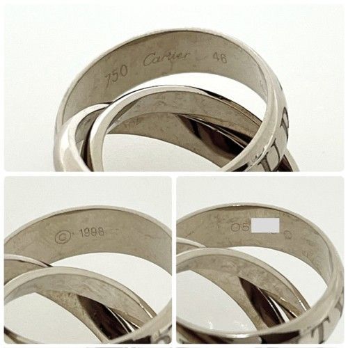 CARTIER カルティエ トリニティ リング 1998年 クリスマス限定 750WG  