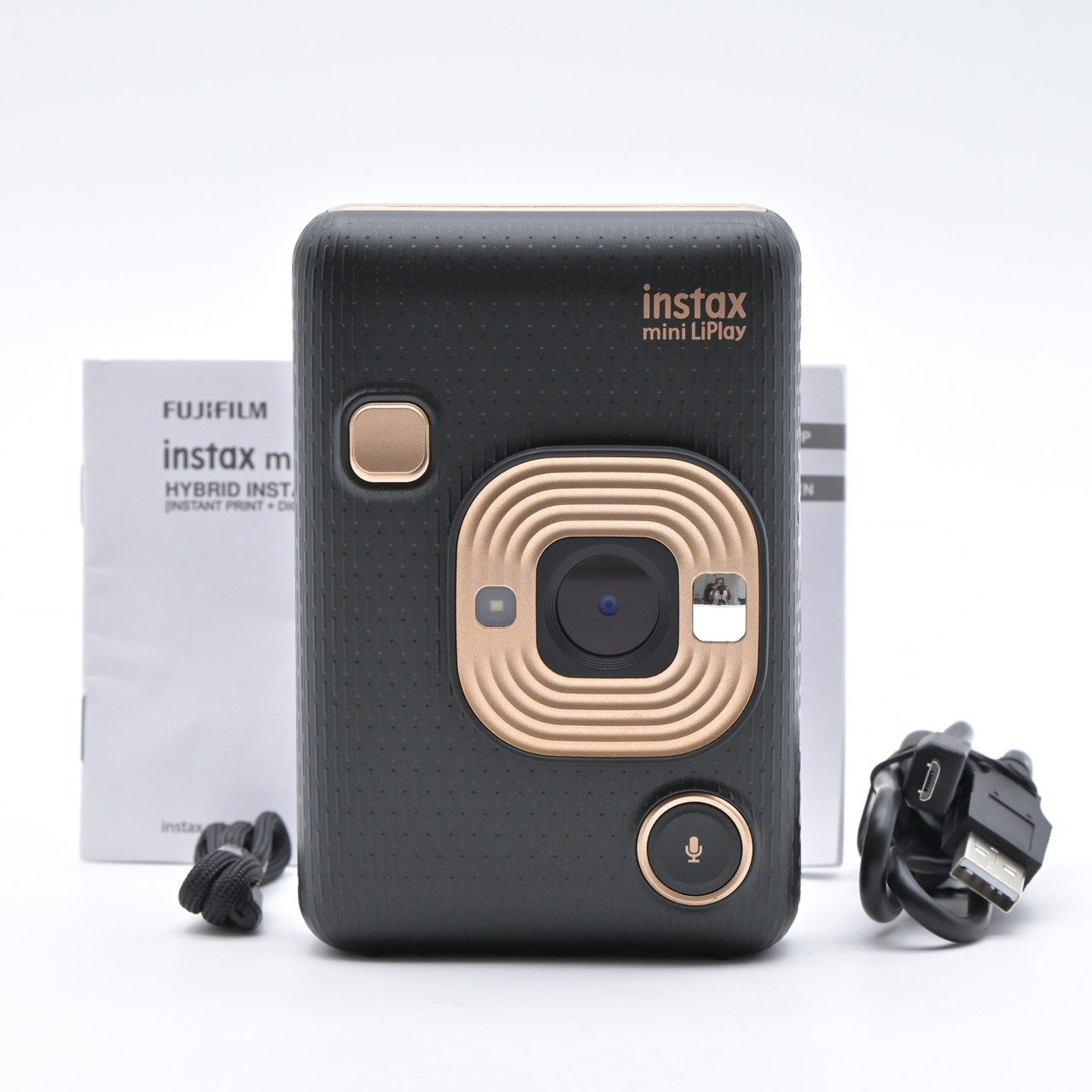 FUJIFILM フジフイルム instax mini LiPlay エレガントブラック チェキ 