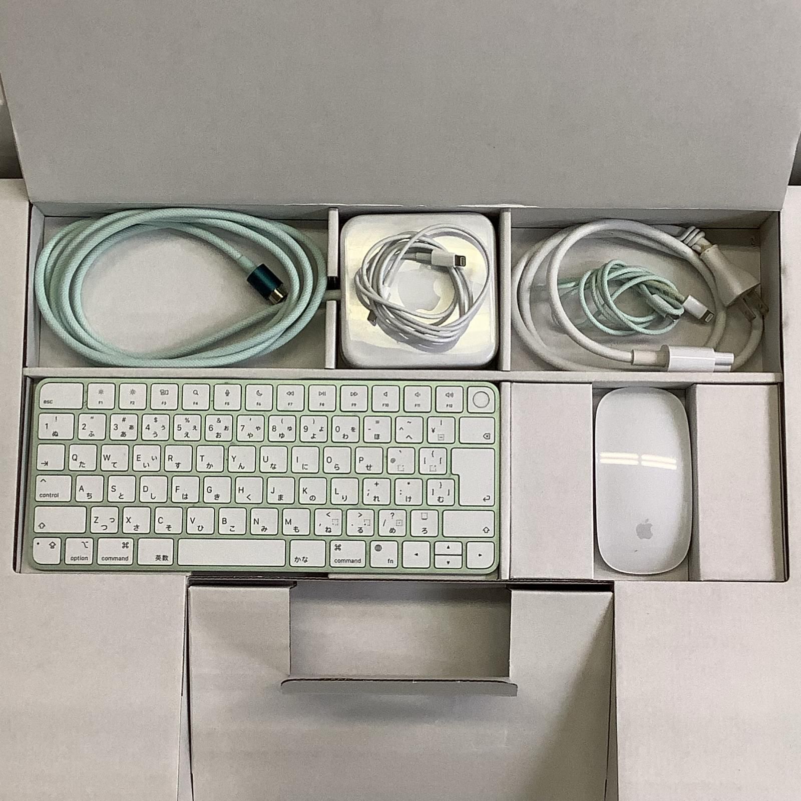 Apple iMac 2021 24インチ M1 8コア 8GB SSD 512GB グリーン 美品 動作