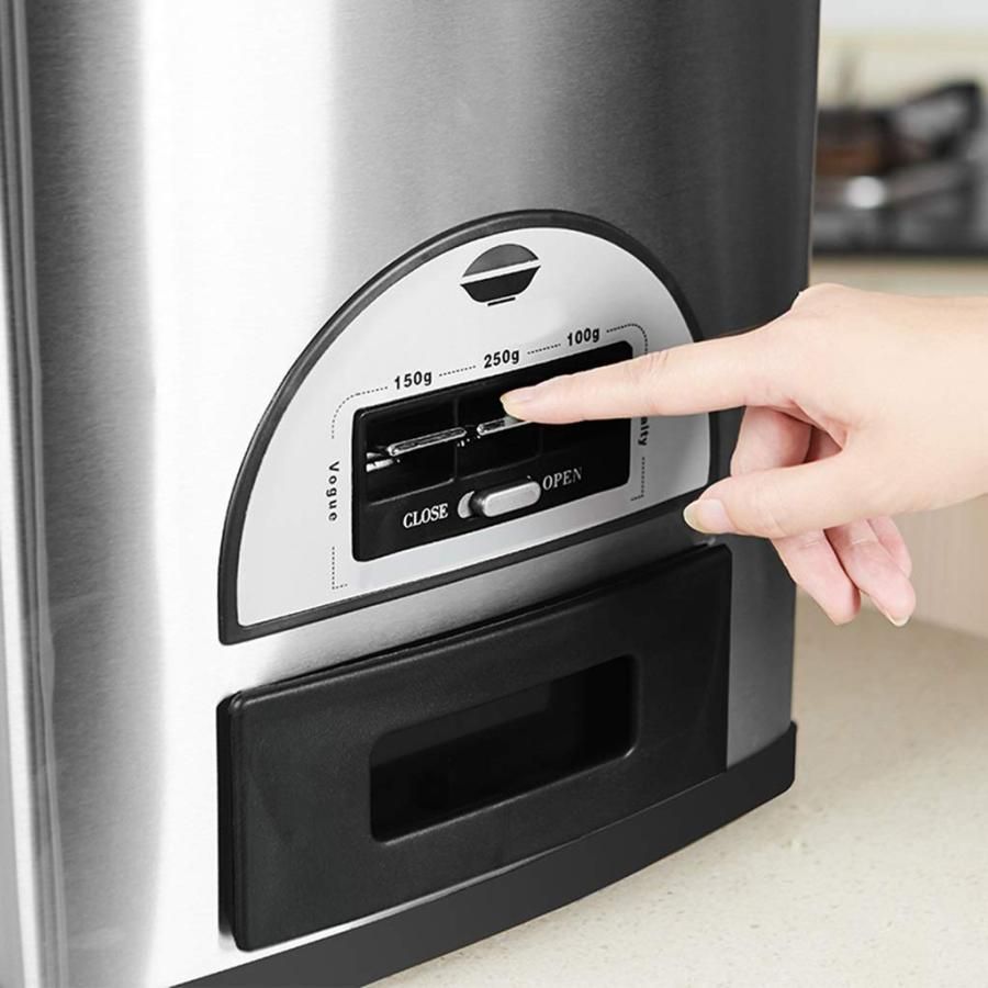 ライスバレルグレインボックス食品容器防虫防湿シールライスシリンダー家庭用貯蔵ライスボックス30kgステンレススチールスマートラ