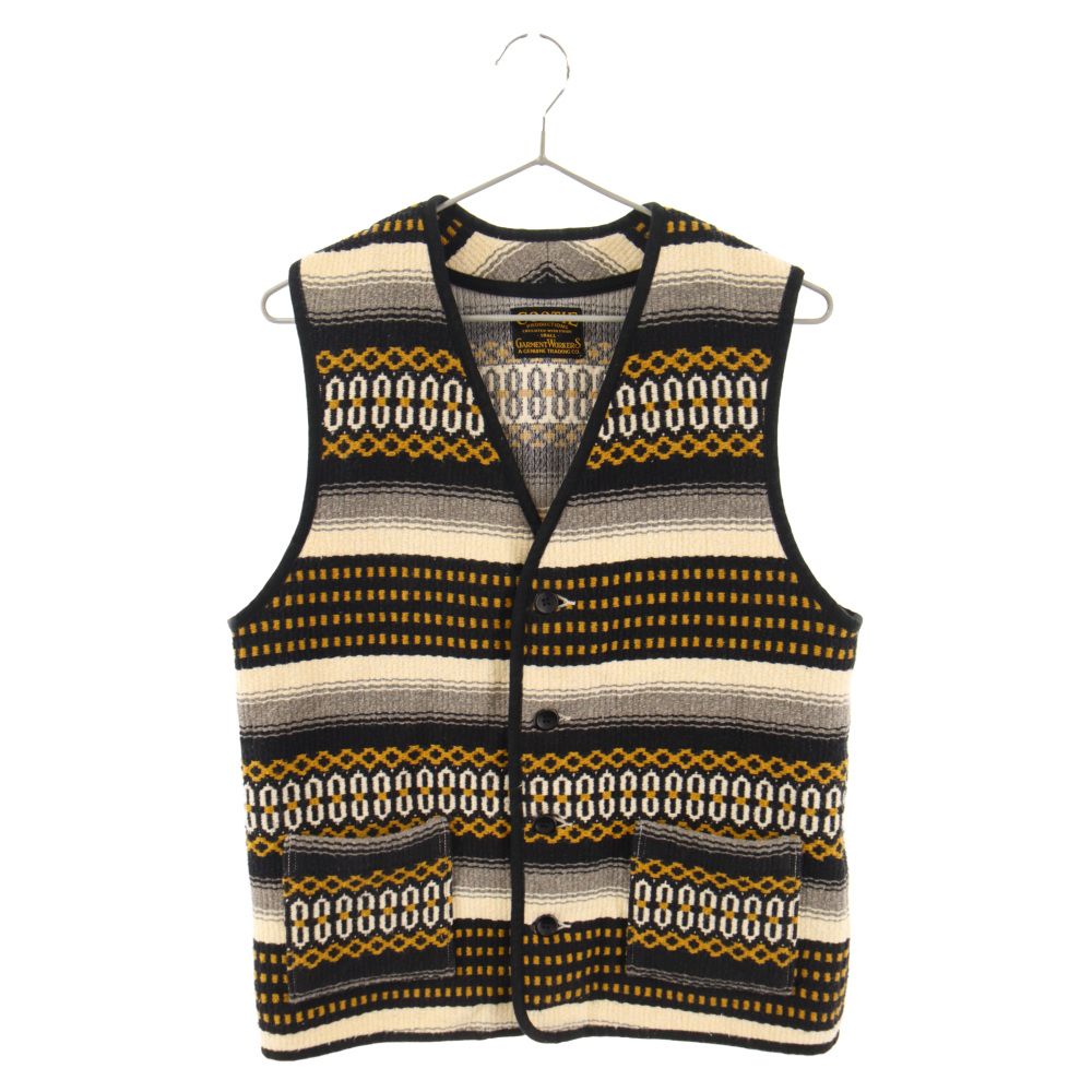 COOTIE (クーティー) Mexican Vest メキシカンラグ ベスト ブラウン