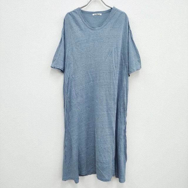 R&D.M.Co- リネンギャザー ロングスカート ベージュ レディース