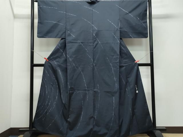 平和屋着物○訪問着 紬地 総刺繍 松葉文 正絹 逸品 DAAV3329du