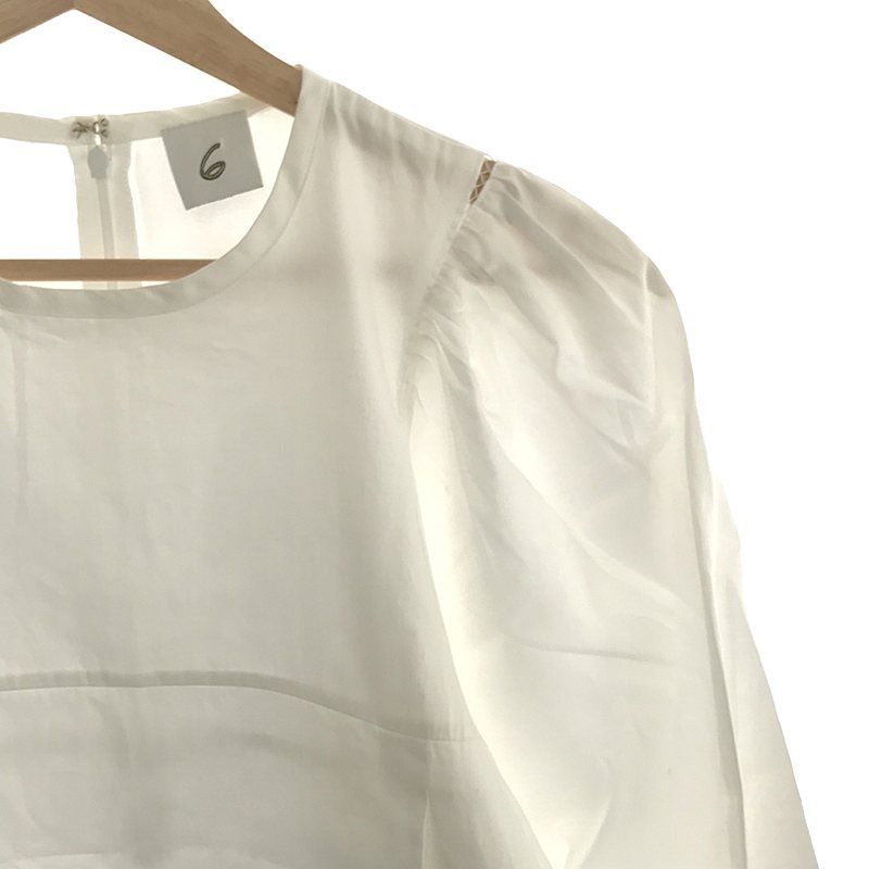 6(ROKU) / ロク | VOLUME SHORT SLEEVE BLOUSE ブラウス | 36