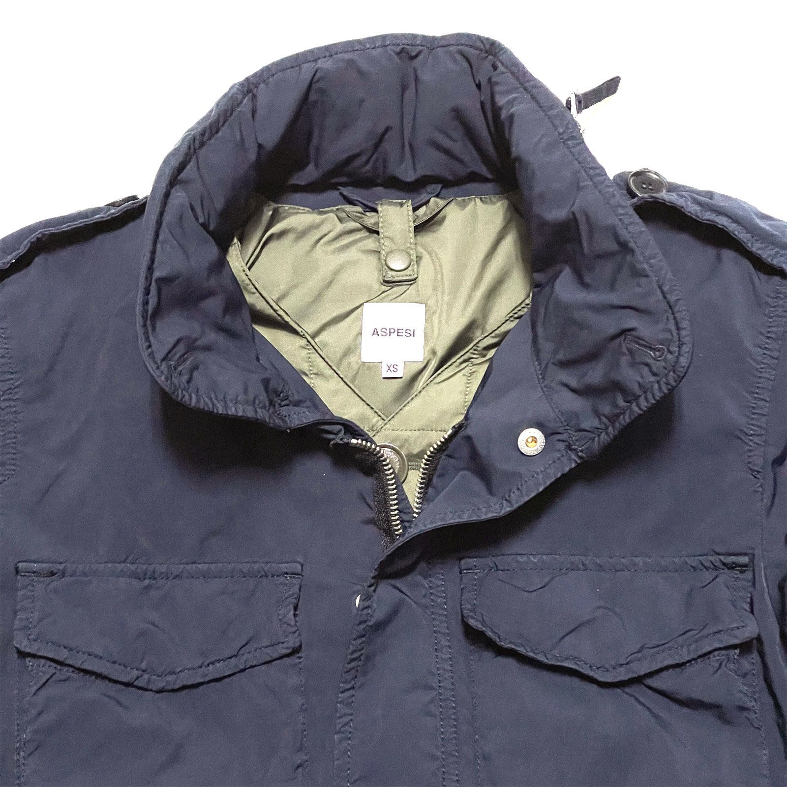 ASPESI アスペジ MINI FIELD JACKET 日本別注 Thermore デタッチャブルライナー M-65 ミリタリーブルゾン NAVY  / メンズ イタリア BJナイロン フィールドジャケット - メルカリ