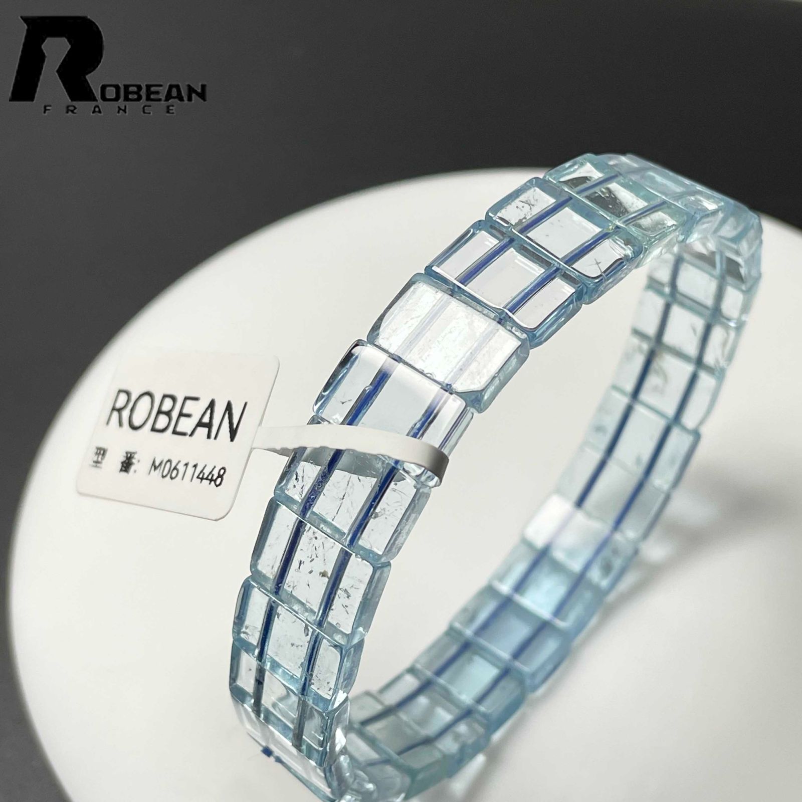 限定一点】綺麗 EU製☆ROBEAN・ブルートパーズ☆バングル 