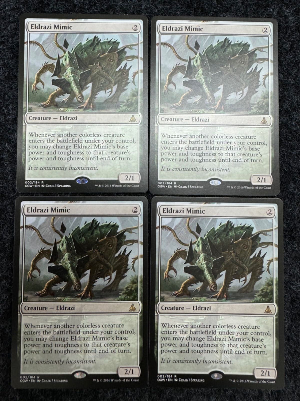 MTG エルドラージのミミック 英語 4枚セット まとめ OGW - メルカリ