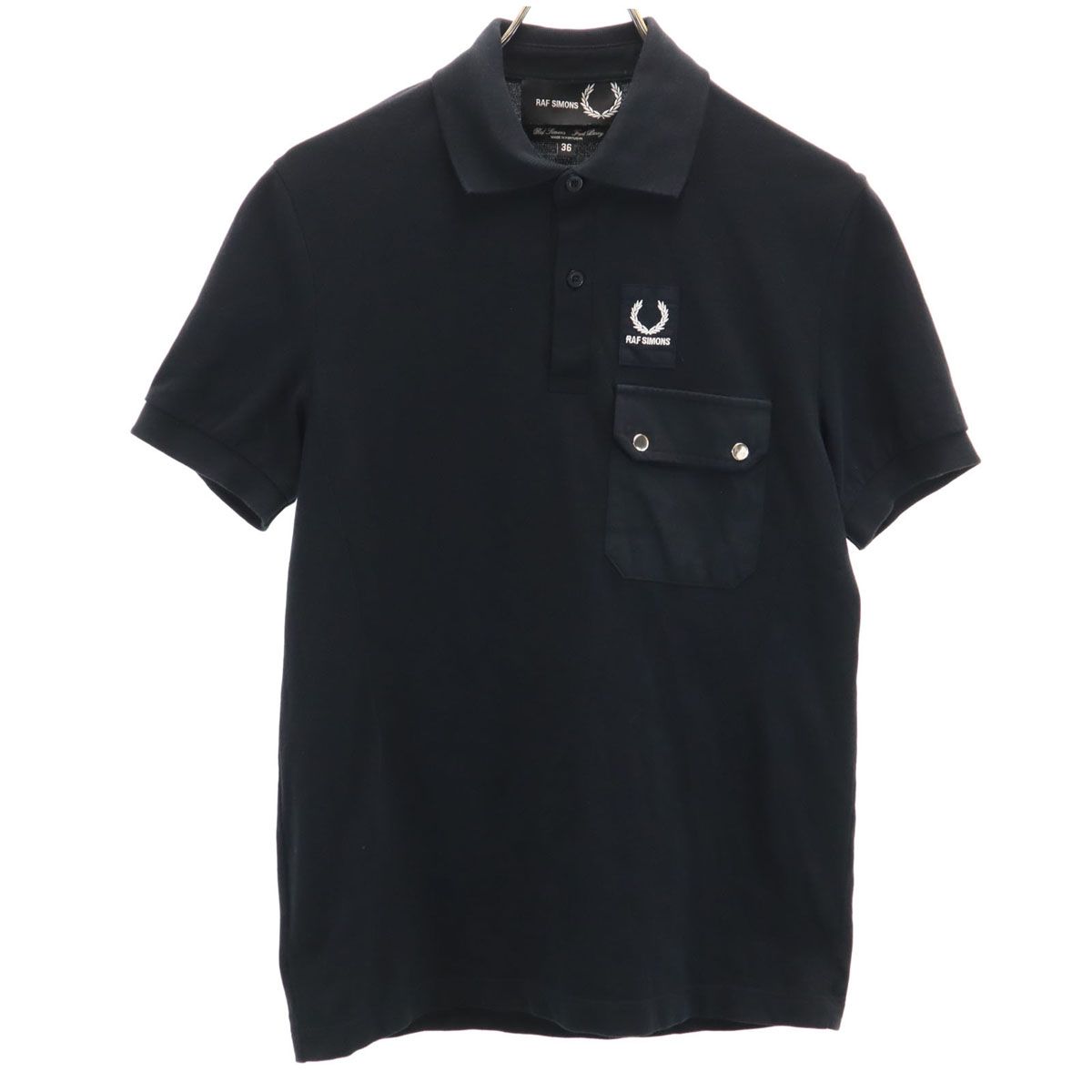 フレッドペリー✖️Raf Simons コラボ ネイビー ポロシャツ 44