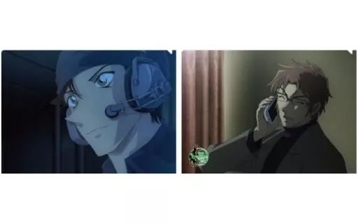 中古】クリアファイル G.赤井秀一＆沖矢昴 場面写A4クリアファイル2枚