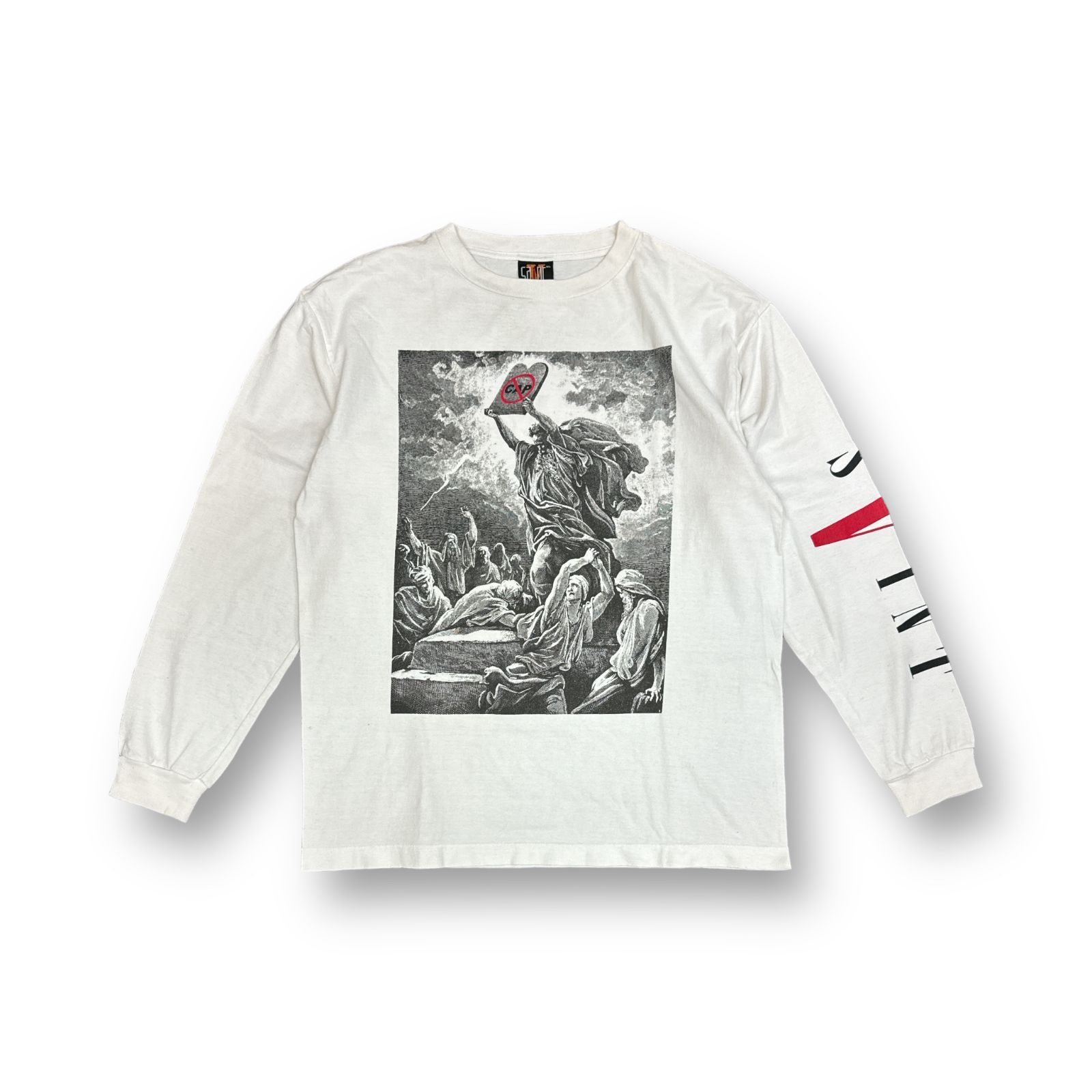 SAINT MICHAEL SM-S22-0000-069 LS TEE VLONE WHITE コラボ ロング 