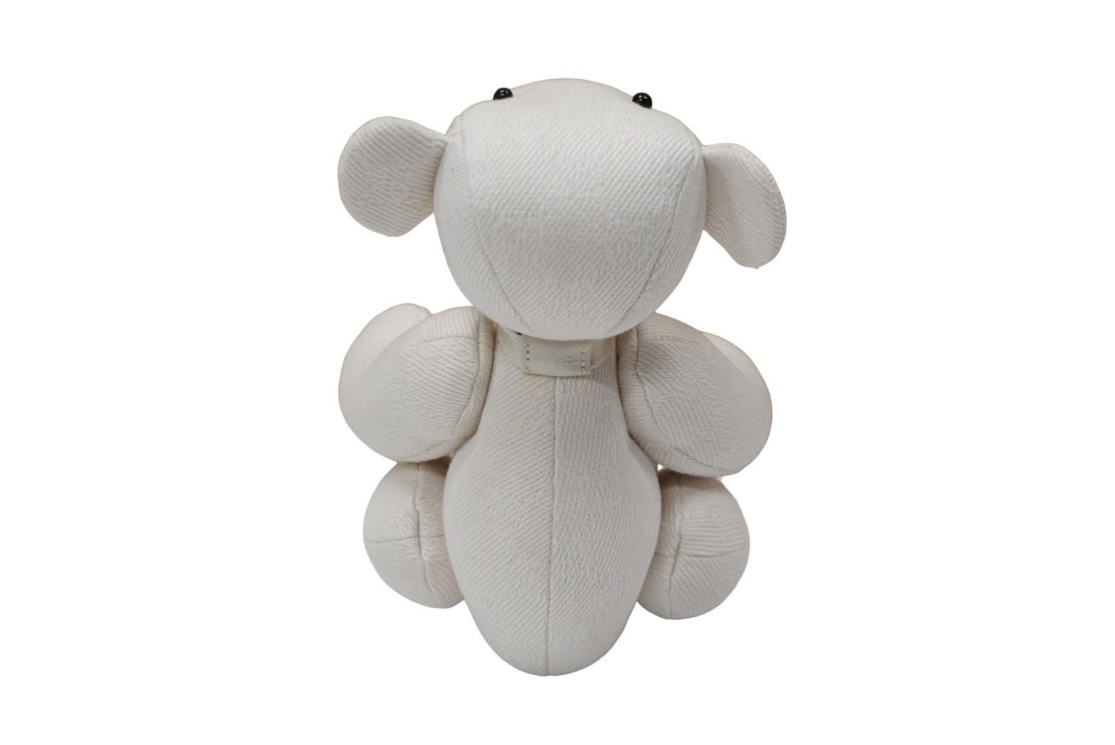 GUCCI - GUCCI グッチ GGキャンバス ぬいぐるみ 人形 テディーベア クマ ホワイト 白 7077722 美品 中古 56019 GUCCI グッチ GGキャンバス ぬいぐるみ 人形 テディーベア クマ
