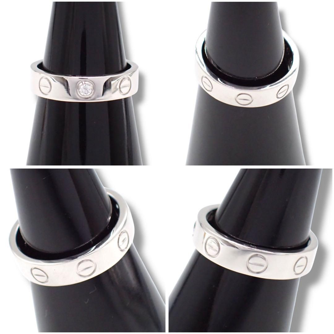 カルティエ 47 ミニラブ リング 1P ダイヤ 750 K18WG 3870 - メルカリ