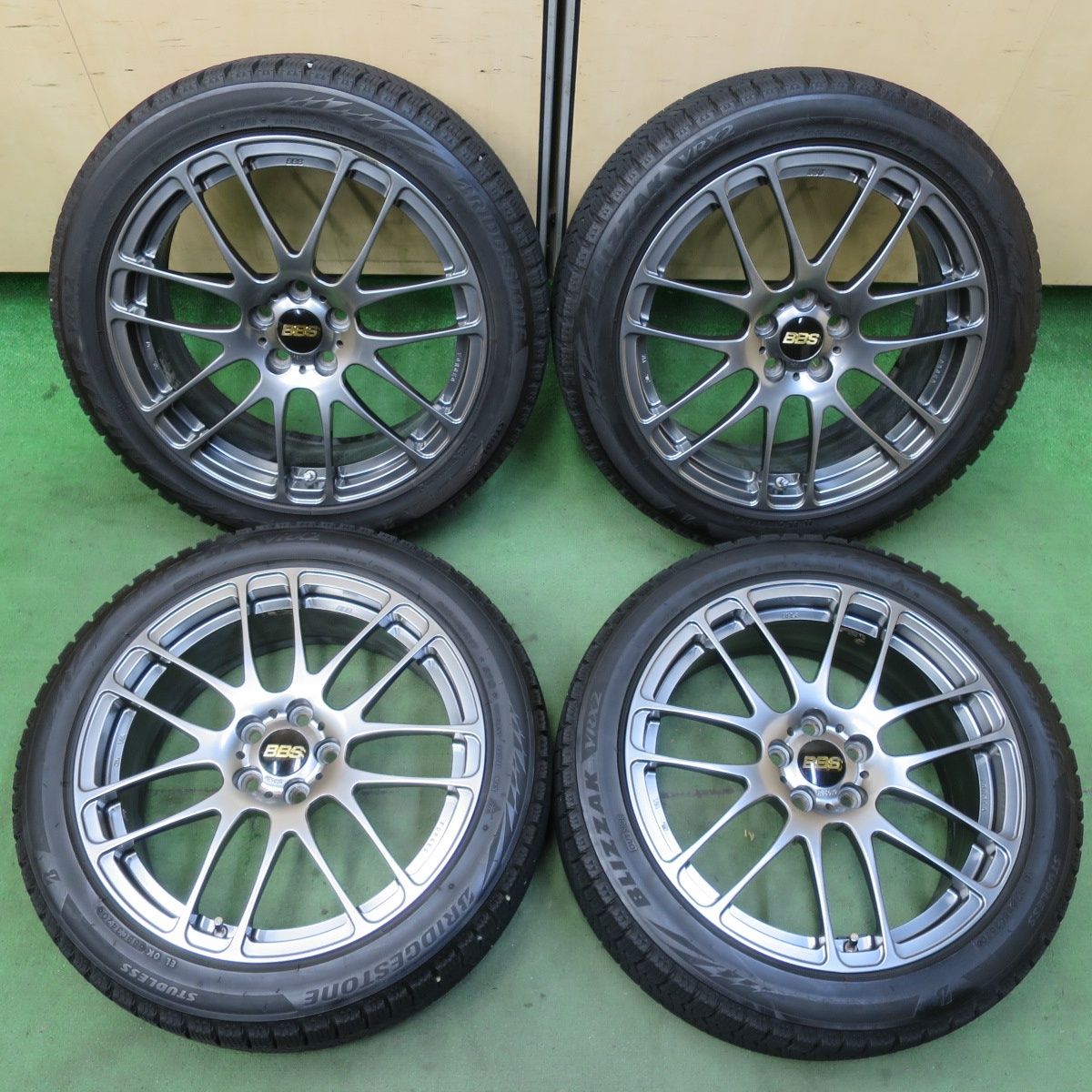 バリ溝 キレイ 9分 プリウス 86 BRZ 等 BBS RE-L2 RE5010 鍛造 215 45R17 スタッドレス ブリヂストン ブリザック VRX2 17インチ PCD100 5H 5092904イス