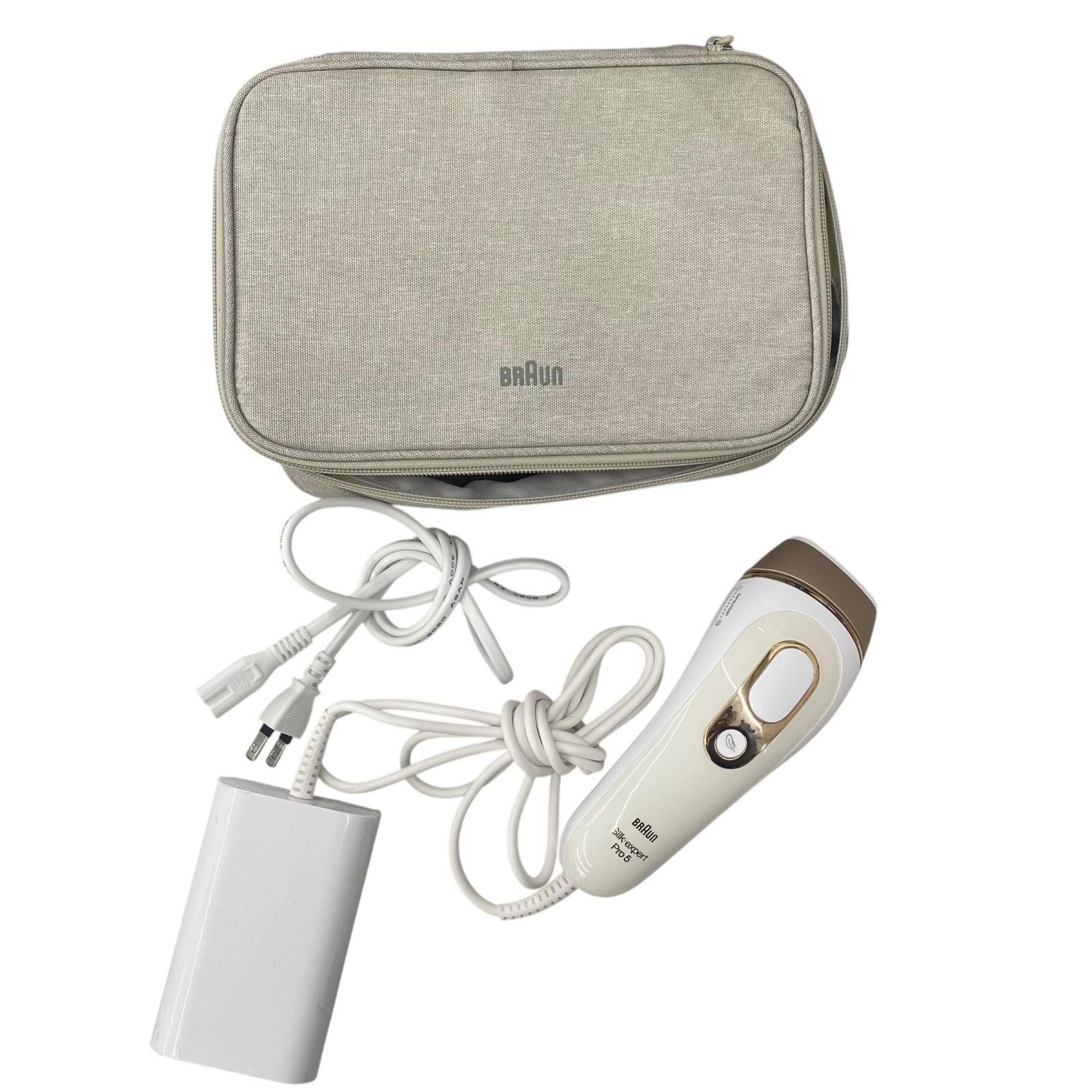 186000 現状品 BRAUN ブラウン BRAUN silk-expert pro 5 脱毛器 ホワイト