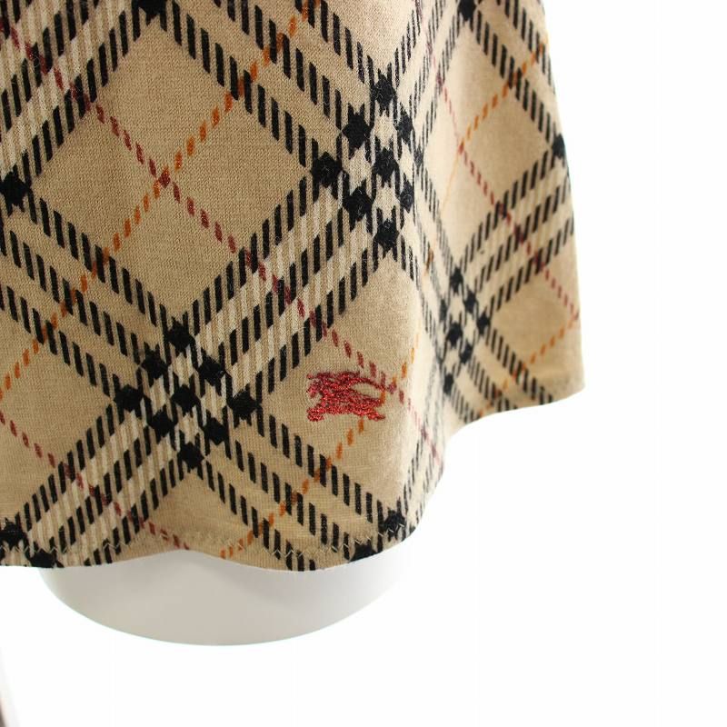 BURBERRY ノバチェック フレンチスリーブ カットソー 38 ベージュ BURBERRY ノバチェック フレンチスリーブ カットソー 38